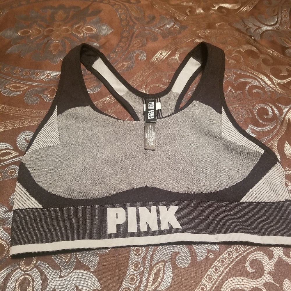 Pink Sports Bra Size Lg